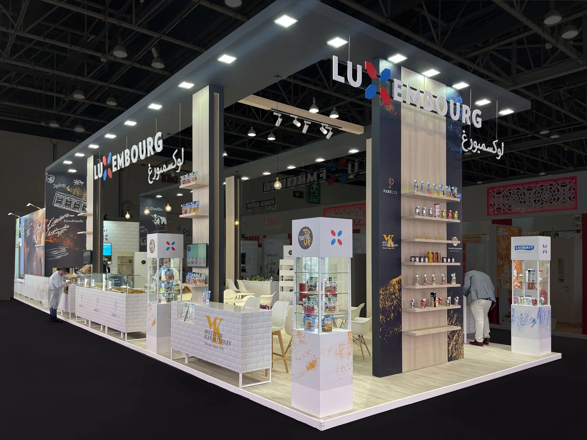 Custom made booth Design for Luxembourg by Format built in Dubai