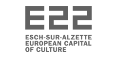Logo Esch 2022 - european capital fo culture - couleur grise