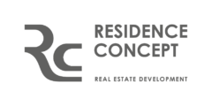 Logo Residence concept couleur grise